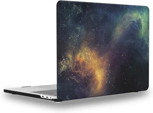 Vista 65 de UESWILL Estuche rígido mate suave compatible con MacBook Pro de 15 pulgadas con Touch Bar y USB-C de 2016-2019, modelo A1990 A1707, negro