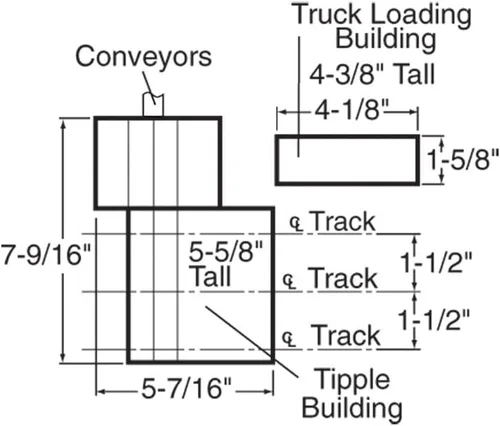 Vista 2 de Walthers Cornerstone N Escala Modelo Nuevo Río Mining Kit, 7-1/2 x 5-3/8 x 5-5/8", (933-3221)