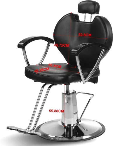 Vista 4 de Shengyu Negro moderno reclinar hidráulico estilo peluquero silla de peluquería balneario del pelo equipo del salón de belleza