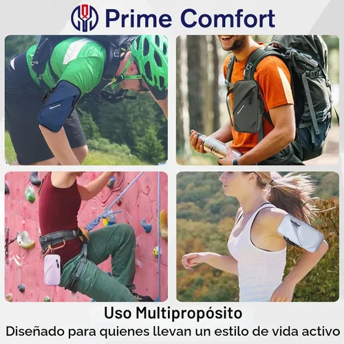Vista 6 de Pulseras para Soporte de Teléfono, Bolsillo Pequeño de Hombro con Correa para Brazo, Compatible con iPhone y Todos los Teléfonos Celulares, Uso