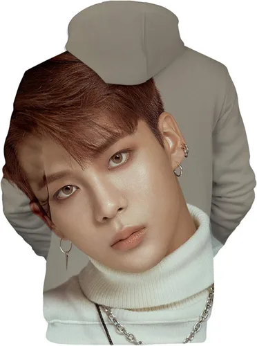 Vista 20 de Xkpopfans Kpop ATEEZ Sudadera con capucha con estampado 3D del tesoro Wooyoung San Mingi