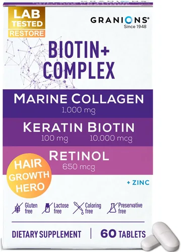 Vista 12 de Complejo de pastillas de colágeno marino – Suplemento de ácido hialurónico de 200 mg, coenzima Q10 CoQ10, péptidos de colágeno marino hidrolizados