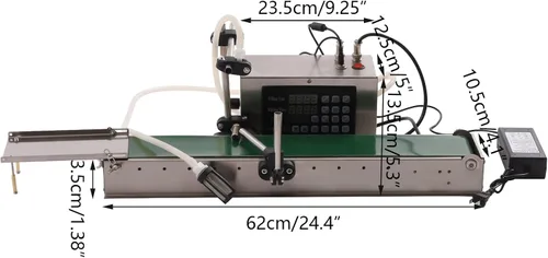 Vista 5 de Máquina de llenado de líquidos Máquina automática de llenado de tubos de botellas de líquido Llenadora de control digital de un solo cabezal