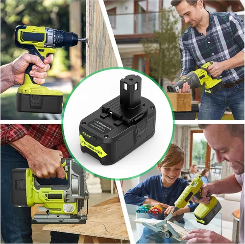Vista 8 de TREE.NB Reemplazo de 8.0Ah 18V para batería Ryobi de 18 V de capacidad ultra alta compatible con batería Ryobi ONE+ de 18 V P102 P103 P104 P105 P106