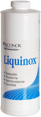Vista 2 de Alconox 1201 Liquinox Detergente líquido de limpieza crítica, botella de 1 galón (caja de 4)