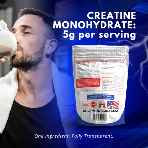 Vista 7 de Creatina de SP Nutrition - Monohidrato de creatina 100% pura Fuerza muscular, potencia y recuperación Fórmula de rendimiento antes y después