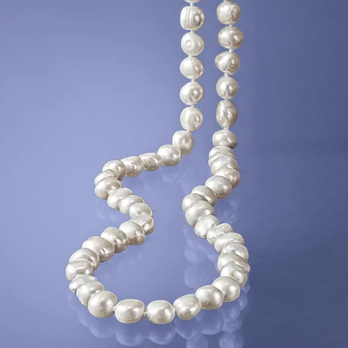 Vista 9 de Ross-Simons 10-11mm Cultured Pearl Long Endless Necklace