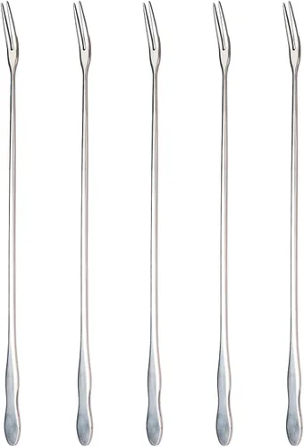 Vista 6 de Extra Long Pickle Fork 12.6 inches, 3 Pcs Long Handle Olive Fork, Stainless Steel Cocktail Forks, Prong Pickle Picker, Pickle Grabber, Long Dessert