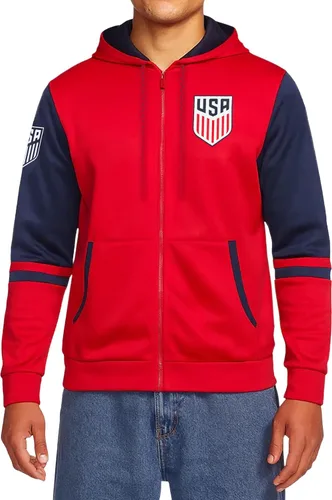 Vista 8 de Icon Sports Officially Licensed US Soccer USMNT Full Zip Hoodie - Unisex Adult