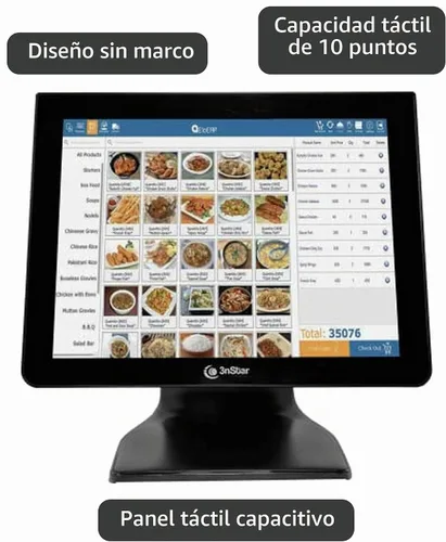 Vista 3 de 3nStar 15" 10 puntos pantalla táctil capacitiva monitor bisel libre - TCM008