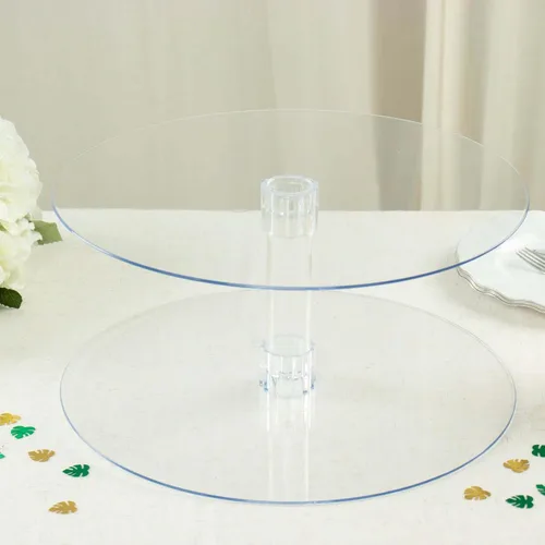 Vista 5 de Efavormart - Soporte para decoración de postres de 2 niveles de 18 pulgadas para cumpleaños, Navidad, fiesta, boda