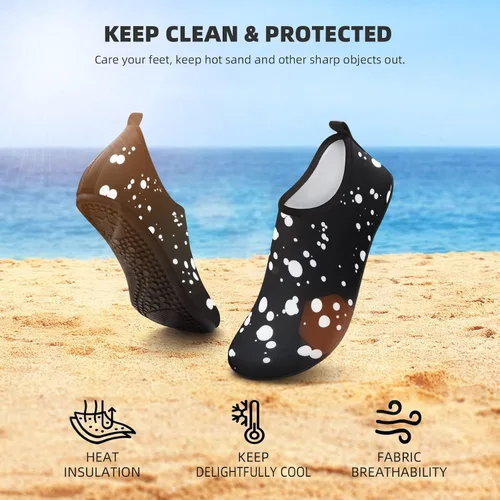 Vista 2 de ATHMILE Zapatos de agua para mujeres y hombres calcetines acuáticos de secado rápido para playa piscina río yoga lago surf deportes acuáticos