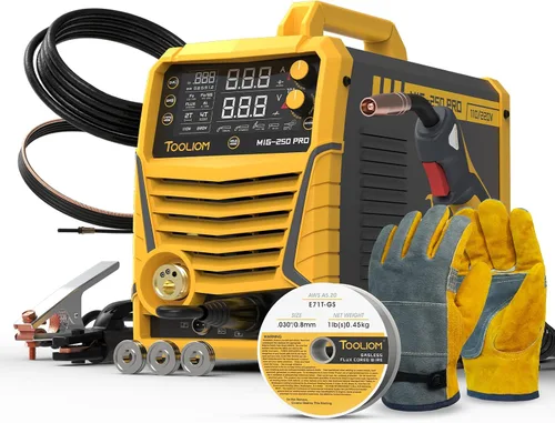 Vista 12 de TOOLIOM 135A Mini Soldador MIG de núcleo de flujo 110V Soldador MIG sin gas Flux MIG/Lift TIG/Stick Máquina de soldadura 3 en 1 Portátil