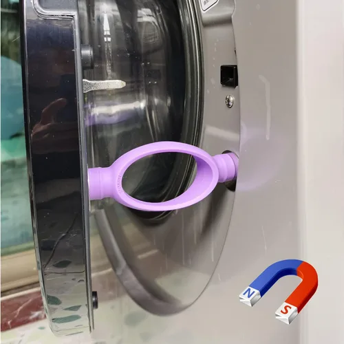 Vista 9 de Accesorio para puerta de lavadora, evita el moho y ayuda a que tu lavadora se seque correctamente para evitar olores (gris oscuro)