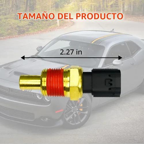 Vista 2 de Sensor de temperatura del refrigerante del motor, Sensor de termostato de temperatura del agua para automóvil Reemplazo OE# 5149077AB Compatible