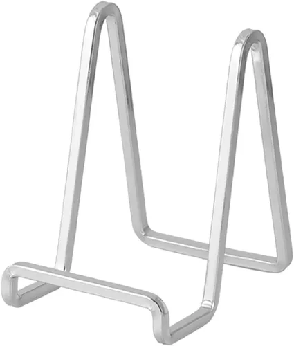 Vista 8 de Soporte de Caballete Porta Platos para Exhibición - Soportes de Platos de Metal de 4.5 Pulgadas para Exhibición - Soporte de Mesa para Fotos