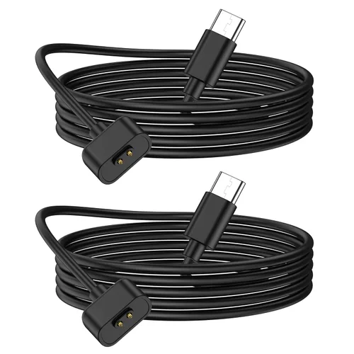 Vista 8 de Wanme Paquete de 2 cables de carga magnéticos de repuesto para Amazfit Band 7 (USB C + USB A)