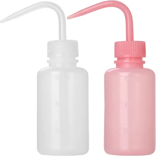 Vista 13 de 2 Botellas de Lavado de Tatuajes 150ml 5oz Chorro de Agua para Riego de Suculentas, Enjuague de Seguridad, Limpieza Médica - Negro y Azul