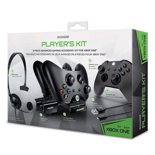 Vista 7 de Kit de jugador 8 en 1 negro para dreamGEAR XBOX ONE, talla única, DGXB1-6630