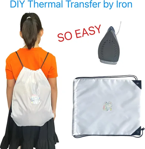 Vista 7 de Drawstring Backpack Bulk 20 Pcs Draw String Backpack Bags DIY Gym Sports Traveling Yoga Cinch Bag Sackpack Drawstring (10 Color multi color)