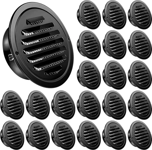 Vista 24 de Zonon 1 pieza de rejillas de ventilación de sofito de acero inoxidable de 4 pulgadas, cubierta de ventilación redonda para secadora con pantalla
