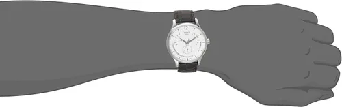 Vista 2 de Tissot T0636371603700 Reloj de acero inoxidable con banda marrón para hombre