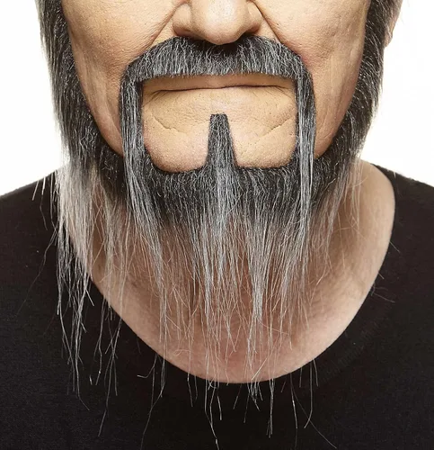 Vista 98 de Mustaches Self-Adhesive Stick On Fake Handlebar for Adults Negro