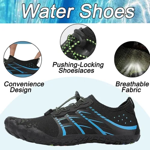 Vista 3 de LIZRHA Zapatos de agua para hombres y mujeres de secado rápido, zapatos de natación acuática, zapatos descalzos para pesca al aire libre, playa