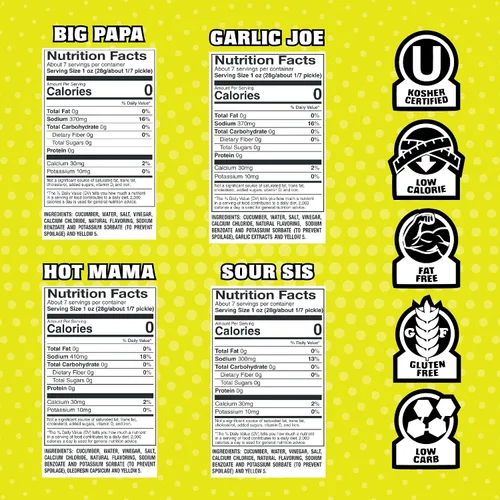 Vista 2 de Van Holten's Carismáticos Personajes Pickle Sampler, Eneldo Surtido, 12