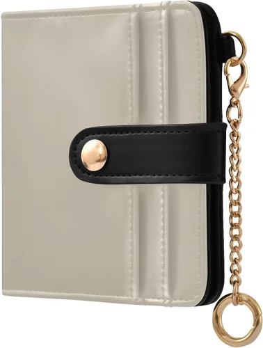 Vista 19 de Sinestour Azalea print Small Wallet for Women RFID Blocking Leather Bifold Small Purse with Zipper Coin Pocket ID Window Card Holder, Compact Credit