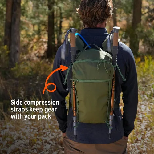Vista 11 de Mochila de Senderismo Diurno Kelty Asher, Capacidad de 18-85 Litros, Mochila de Senderismo, Mochilero y Viaje para Hombres y Mujeres, Compatible
