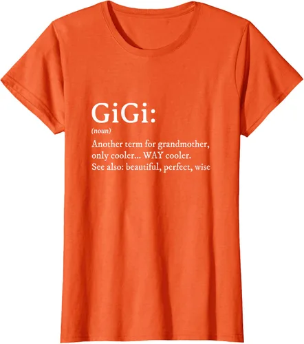 Vista 65 de Gigi Definition - Camiseta de regalo para abuela, cumpleaños y abuela, Negro