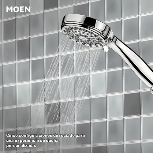 Vista 4 de Paquete de cabezal de ducha de mano Moen Ignite cromado con spray de alta presión de 2.5 GPM, 20091