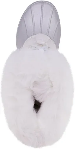 Vista 4 de LONDON FOG Botas de nieve para niñas jóvenes y niños pequeños de Icelyn con forro cálido para clima frío para niñas en tallas jóvenes y niños