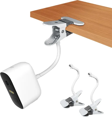 Vista 10 de Soporte de abrazadera para cámara Arlo Pro 5S/Pro 4/Pro 3/Pro 2/Essential/eufy/AOSU/Reolink y más cámara de tornillo de 1/4 pulgadas