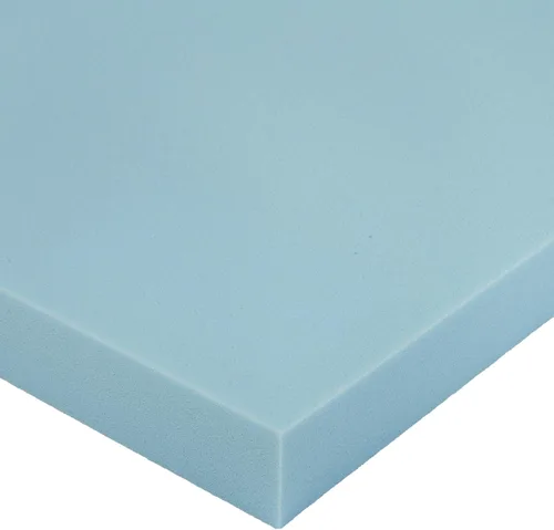 Vista 4 de Amazon Basics Cubrecolchón King con infusión de gel refrescante, certificado CertiPUR-US, 3 pulgadas, azul