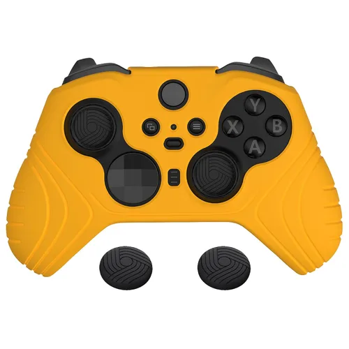 Vista 11 de PlayVital Samurai Edition Anti Slip Silicone Case Cover for Xbox Elite Wireless Controller Series 2 Core, Ergonomic Soft Rubber Skin Protector for