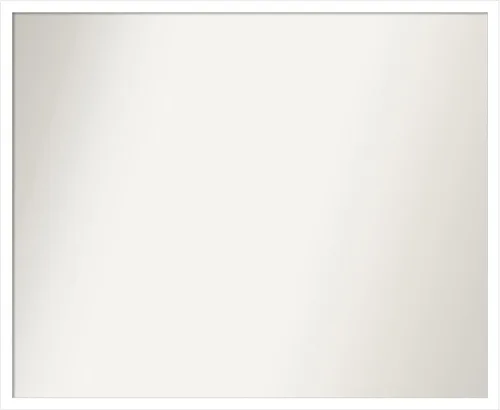 Vista 26 de Amanti Art Espejo de baño blanco para sobre el fregadero, 22 x 45 pulgadas, espejo de tocador rectangular blanco Lucie, marco de madera moderno
