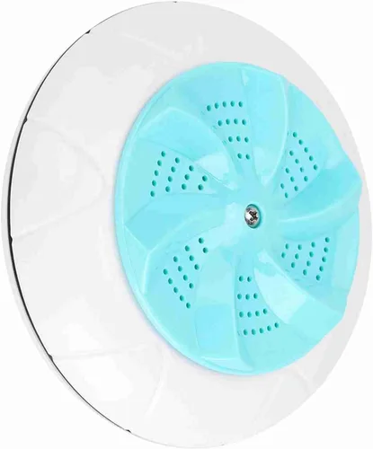 Vista 4 de Mini lavadora portátil Turbo para viajes de lavandería doméstica (verde)
