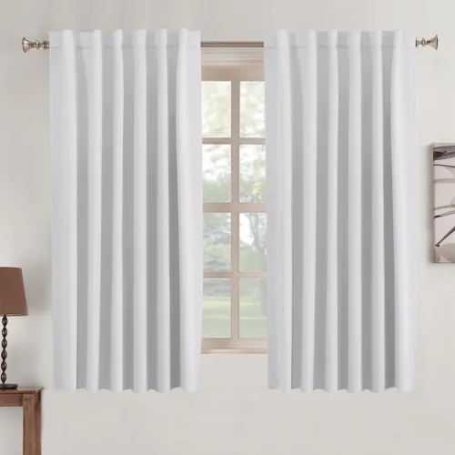 Vista 121 de Turquoize Cortinas Opacas con Aislamiento Térmico Paneles de Tratamiento de Ventanas con Bolsillo para Barra Paneles de Ventana para Ventanas