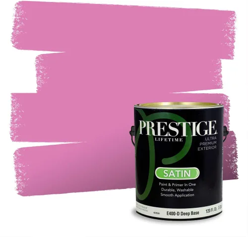 Vista 767 de Prestige Paints Pintura exterior e imprimación en uno, 1 galón, plano, coincidencia comparable de Valspar* Amber Rose*