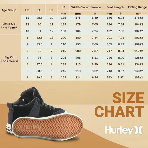 Vista 6 de Hurley Zapatos de skate unisex para niños