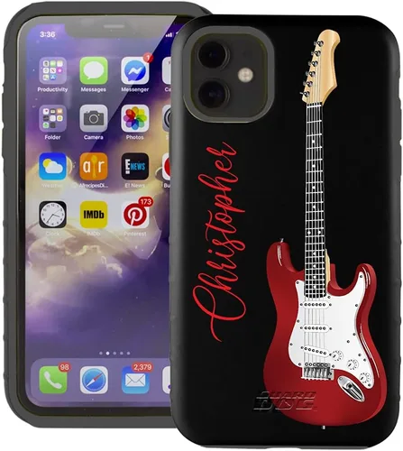 Vista 2 de Guard Dog Funda compatible con iPhone 11, grado militar, protección robusta de dos piezas, personalizada, música, guitarra eléctrica