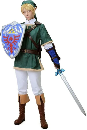 Vista 2 de miccostumes Men's Costume Game Guard Cosplay Uniform Fullset Green