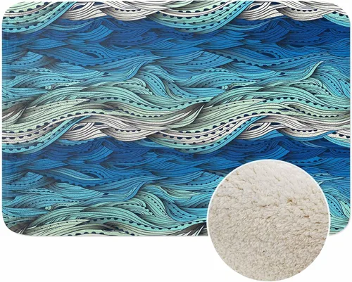 Vista 15 de Tapete de baño con flores abstractas para baño, diseño de peonía colorida, crisantemo, loto, magnífica, especial, tapete de baño, tapete de puerta