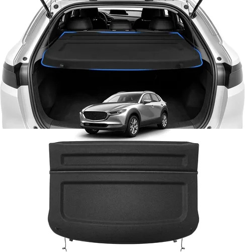 Vista 27 de Sze Cubierta de carga para Jeep Grand Cherokee 2022 2023 2024 2025 2026 (2 filas; WL) 4XE retráctil para maletero, cubierta de seguridad negra