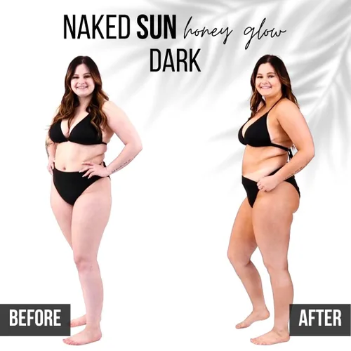 Vista 6 de Naked Sun Honey Glow - Solución bronceadora en aerosol de bronce oscuro, 32 onzas con aerógrafo sin sol