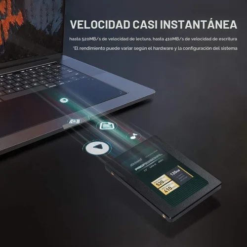 Vista 2 de INLAND Professional 120GB SSD 3D NAND SATA III 6Gb/s 2.5" 7mm Unidad interna de estado sólido (120GB)