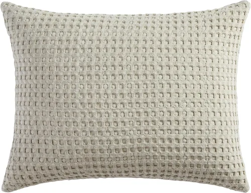 Vista 21 de Levtex Home - Mills Waffle Taupe - Almohada decorativa (12 x 24 pulgadas) - Waffle - Taupe