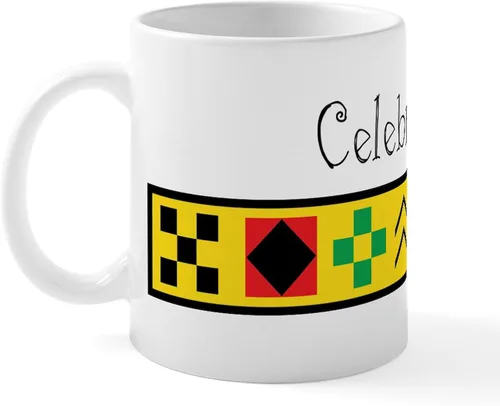 Vista 2 de CafePress Celebrate Kwanzaa - Taza de café de cerámica de 11 oz (11.0 fl oz)